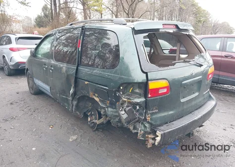 2000 Toyota Sienna Le z USA, uszkodzony, nr VIN 4T3ZF13C7YU288155